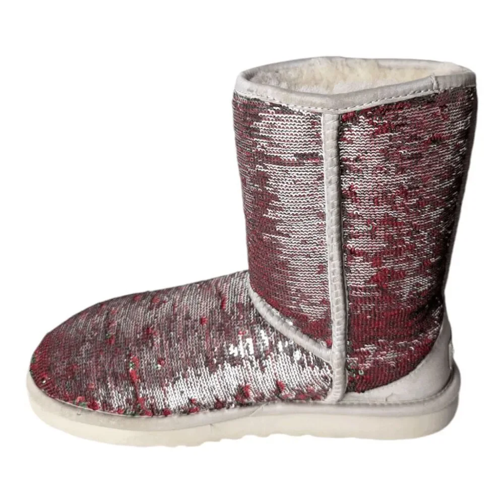 UGG Classic Short Sequin Winter Boot Size 7